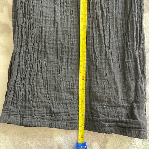 Women's Gauze Boho Wide leg flare Black Pants Sz XS - Picture 14 of 15